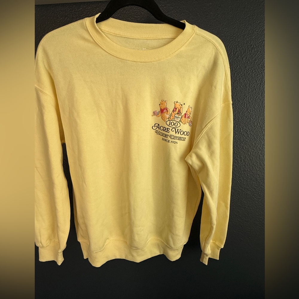 Disney Yellow 100 Acre Wood Pooh Sweatshirt